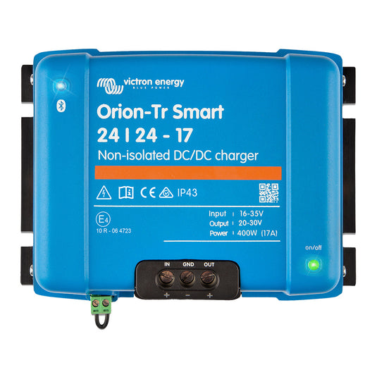 Victron OrionTR Smart NonIsolated DCDC Converter  24 VDC to 24 VDC  400W  17AMP ORI242440140