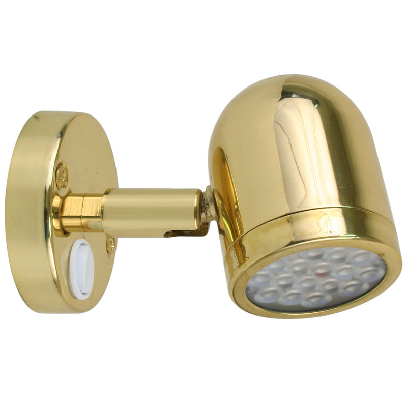 Load image into Gallery viewer, Scandvik LED Brass Reading Light  1030V 19052P
