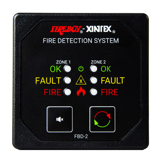 FireboyXintex Two Zone Detection  Alarm Panel  258 Display  1224V DC FBD2R