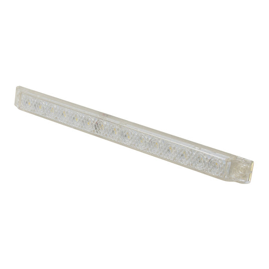Scandvik 8 LED Light Strip  White wGasket  12V 41644P