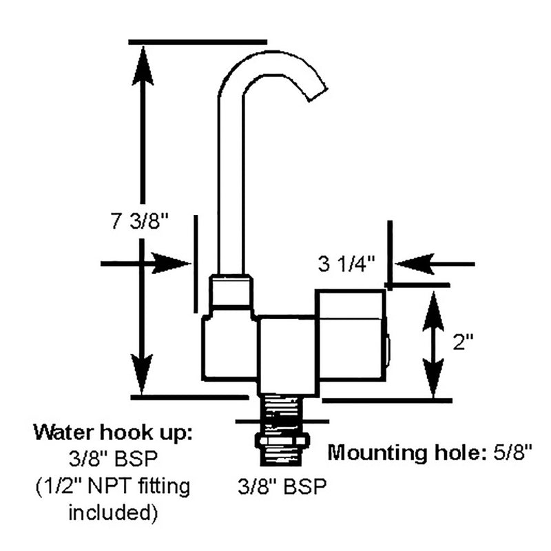 Load image into Gallery viewer, Scandvik Ceramic Family Tap wFolding Spout  Chrome Finish 10180P
