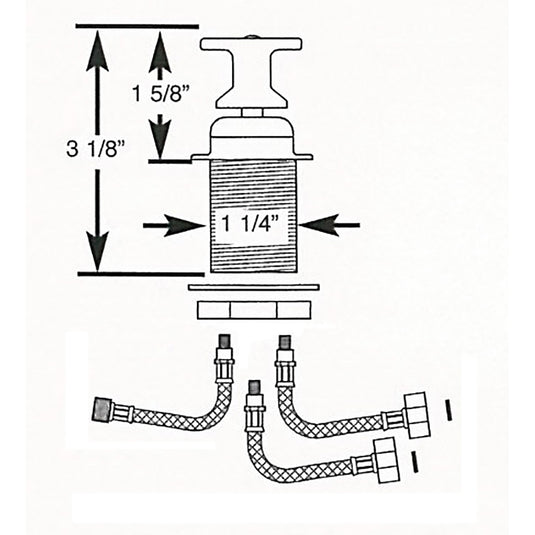 Scandvik THandle Shower Mixer Control 10617P