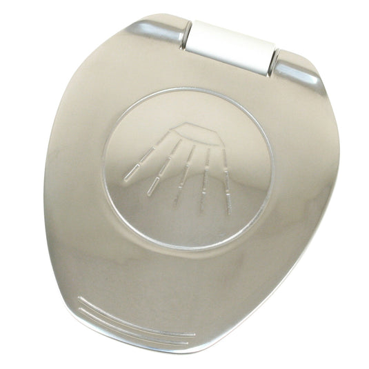 Scandvik White  SS Recessed Transom Shower HandleHose  VerticalHorizontal Mount  6 Hose 12131