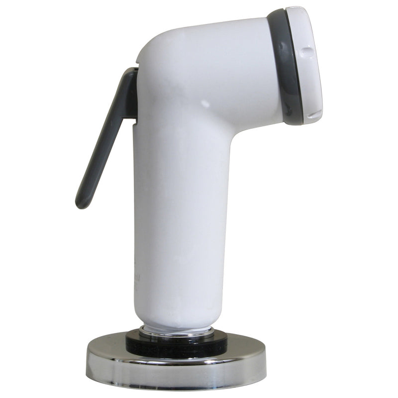 Load image into Gallery viewer, Scandvik Straight Handle Pull Out Sprayer  White w6 Hose 10196P
