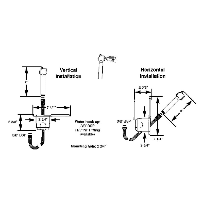 Load image into Gallery viewer, Scandvik Recessed Shower w6 White Hose  PushButton 12106P
