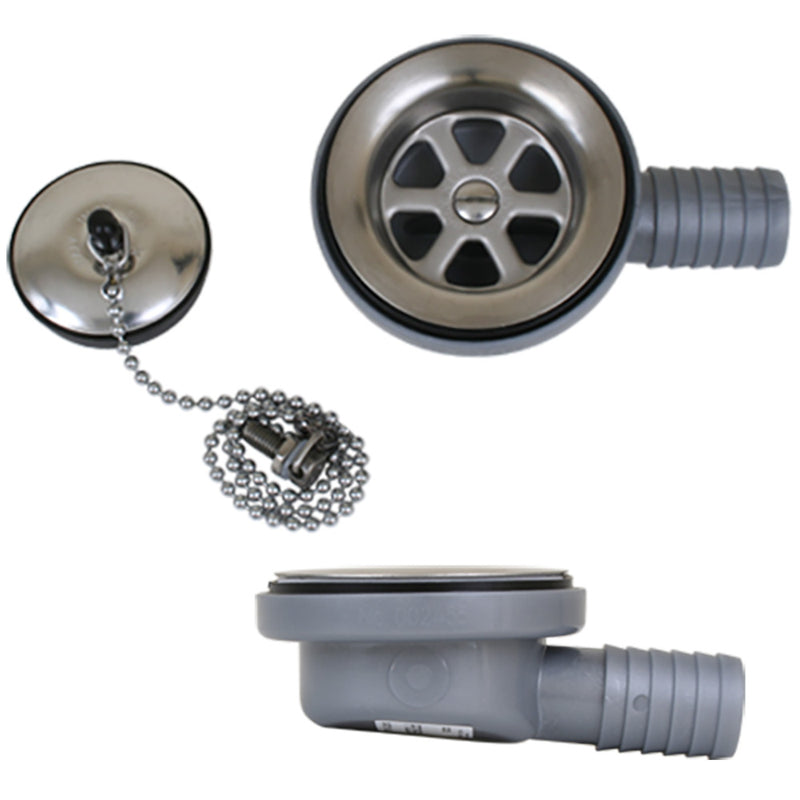Load image into Gallery viewer, Scandvik Low Profile Drain Stopper  1 Outlet 10306P
