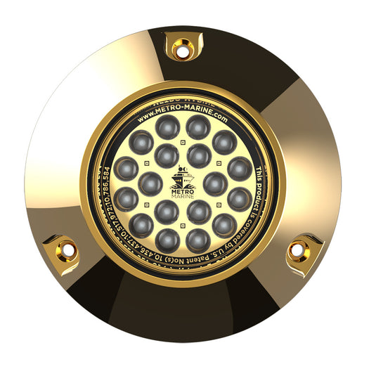 Metro Marine HighOutput Submersible Underwater Light wIntelligent Monochromatic LEDs  Blue 90 Beam  FBMR1B390
