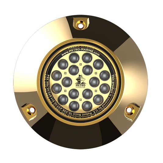 Metro Marine HighOutput Submersible Underwater Light wIntelligent Monochromatic LEDs  Green 90 Beam FBMR1G390