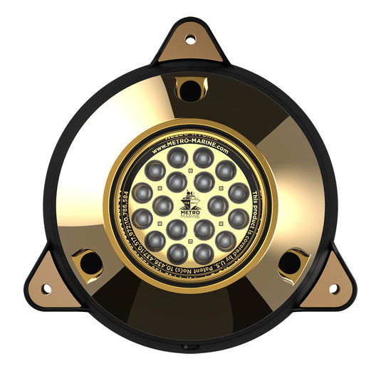 Metro Marine HighOutput Surface Mount Underwater Light wIntelligent Monochromatic LEDs  Blue 90 Beam FSMR1B390