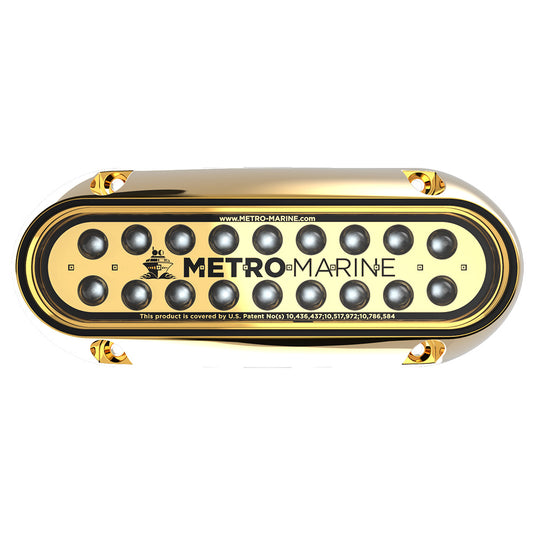 Metro Marine HighOutput Elongated Underwater Light wIntelligent Monochromatic LEDs  Green 45 Beam FBME1HG345