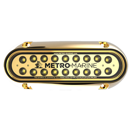 Metro Marine HighOutput Elongated Underwater Light wIntelligent Monochromatic LEDs  White 45 Beam  FBME1HW345