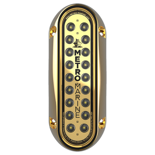 Metro Marine HighOutput Elongated Vertical Mount Light wIntelligent Monochromatic LEDs  White 90 Beam FBME1VW390