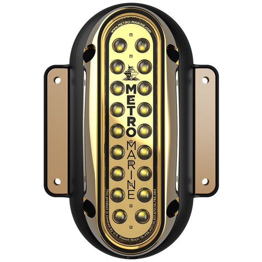 Metro Marine HighOutput Vertical Surface Mount Light wIntelligent Monochromatic LEDs  White 45 Beam FSME1VW345