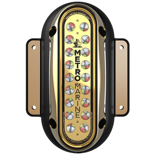 Metro Marine HighOutput Vertical Surface Mount Light wIntelligent Full Spectrum LEDs  RGBW 45 Beam FSME1VFS45