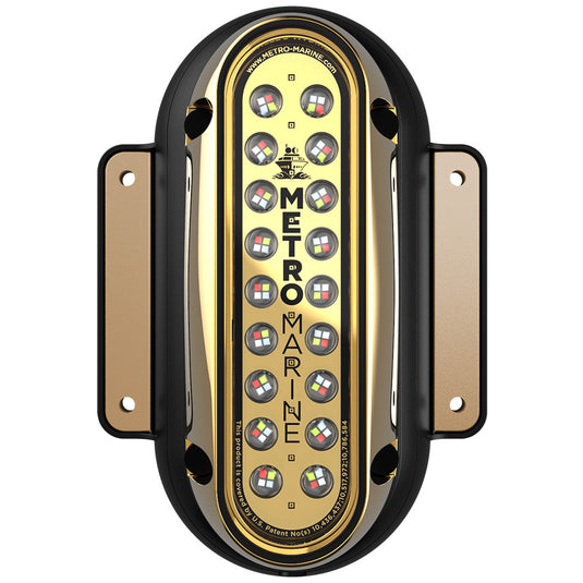 Metro Marine HighOutput Vertical Surface Mount Light wIntelligent Full Spectrum LEDs  RGBW 90 Beam FSME1VFS90