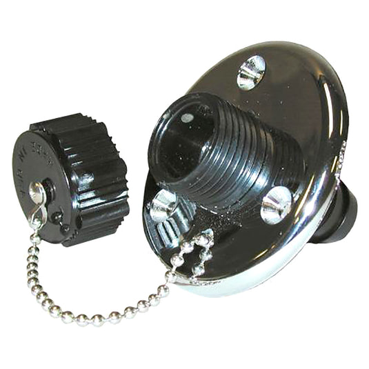 TH Marine Washdown Valve wChrome Base WDV1CPDP