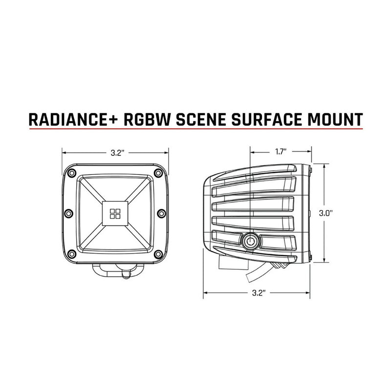 Load image into Gallery viewer, RIGID Industries Radiance Scene  RGBW  Surface Mount  Pair 682053
