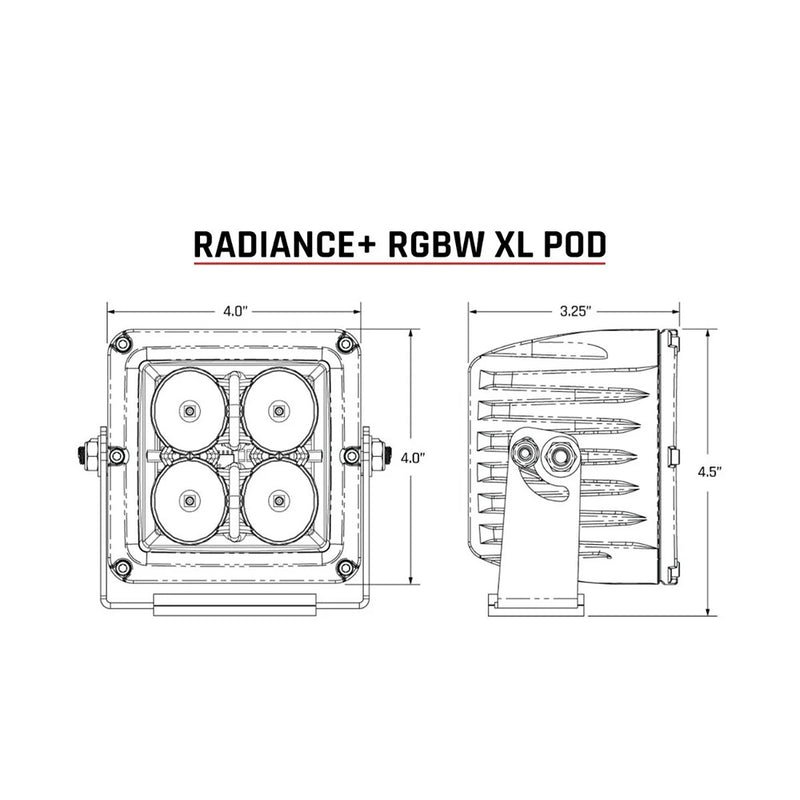 Load image into Gallery viewer, RIGID Industries XL Radiance  Light Pod  RGBW  Pair 322053
