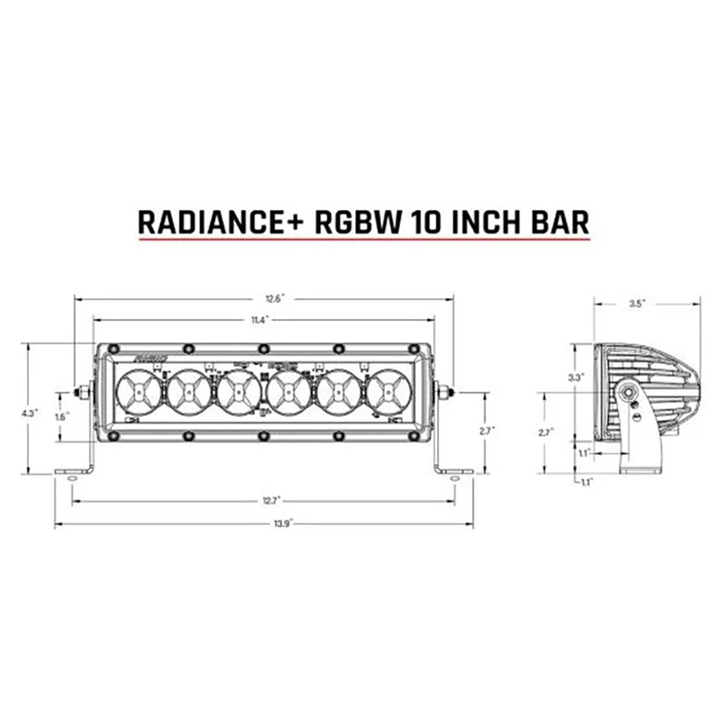 Load image into Gallery viewer, RIGID Industries Radiance  10 Light Bar  RGBW 210053

