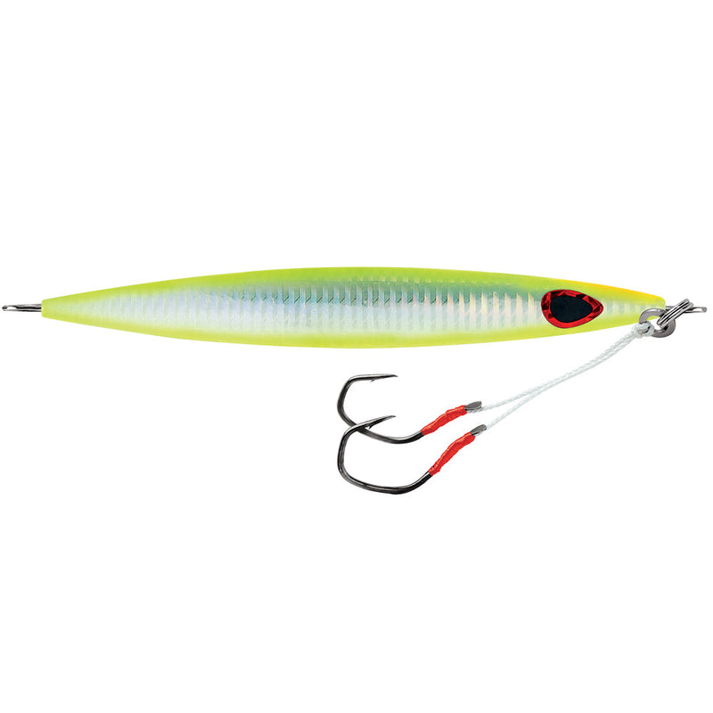 Load image into Gallery viewer, Williamson Kensaki 280 Jig  725  978oz  UV Chartreuse Glow Zebra KSJ280UVCGZ
