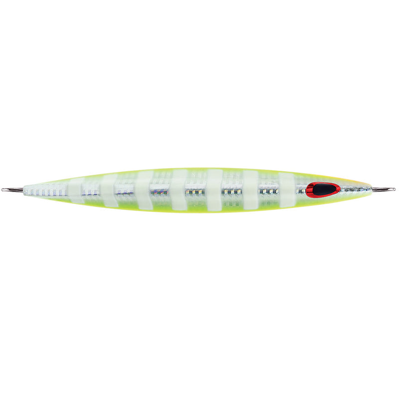 Load image into Gallery viewer, Williamson Kensaki 280 Jig  725  978oz  UV Chartreuse Glow Zebra KSJ280UVCGZ
