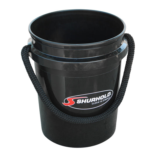 Shurhold Worlds Best Rope Handle Bucket  5 Gallon  Black 2452