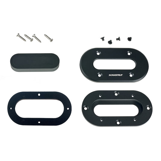 Scanstrut Black Anodized Aluminum LowProfile Multi Cable Seal fCables Up to 15mm DSLPMULTIBLK
