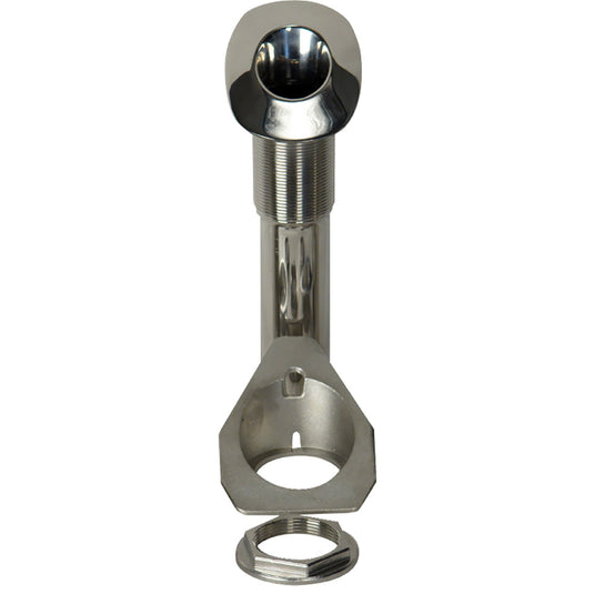 CE Smith 80 Series Screwless Flush Mount Rod Holder  30 Degree  Stainless Steel  Cast Bottom  Black Liner 53688C