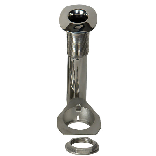 CE Smith 80 Series Screwless Flush Mount Rod Holder  15 Degree  Stainless Steel  Swivel Bottom  Black Liner 53687S