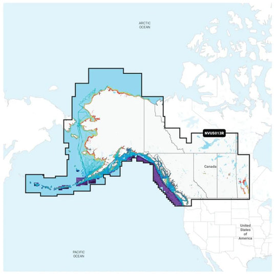 Garmin Navionics Vision NVUS013R Canada West  Alaska 010C148500