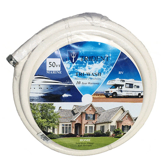 Trident Marine 58 ID x 50 Wash DownCamper Hose wFittings 1680586