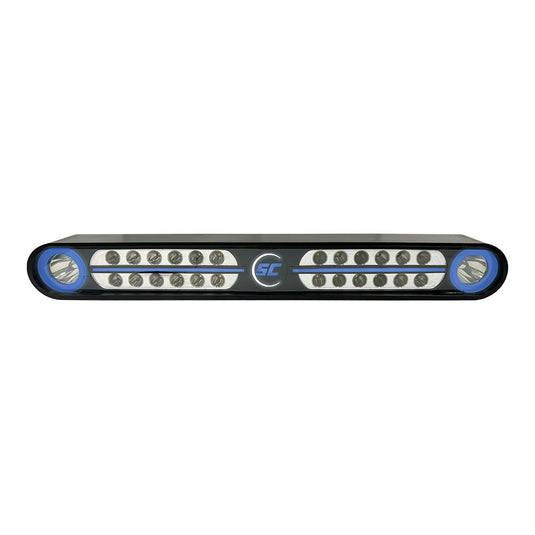 ShadowCaster Eagle Ray LED Light Bar  Black Housing  Dual Optics SCMEAGLERAYBK