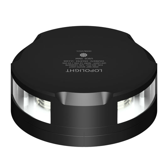 Lopolight 360Degree Anchor Light  2NM  Black Housing wFB Base 201012FBB