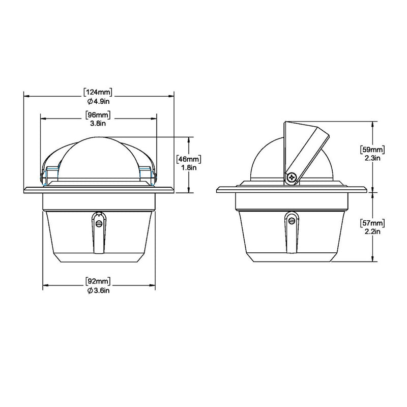 Load image into Gallery viewer, Ritchie F50 Explorer Compass  Flush Mount  Black F50
