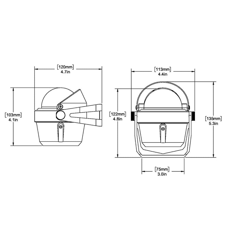 Load image into Gallery viewer, Ritchie B51 Explorer Compass  Bracket Mount  Black B51
