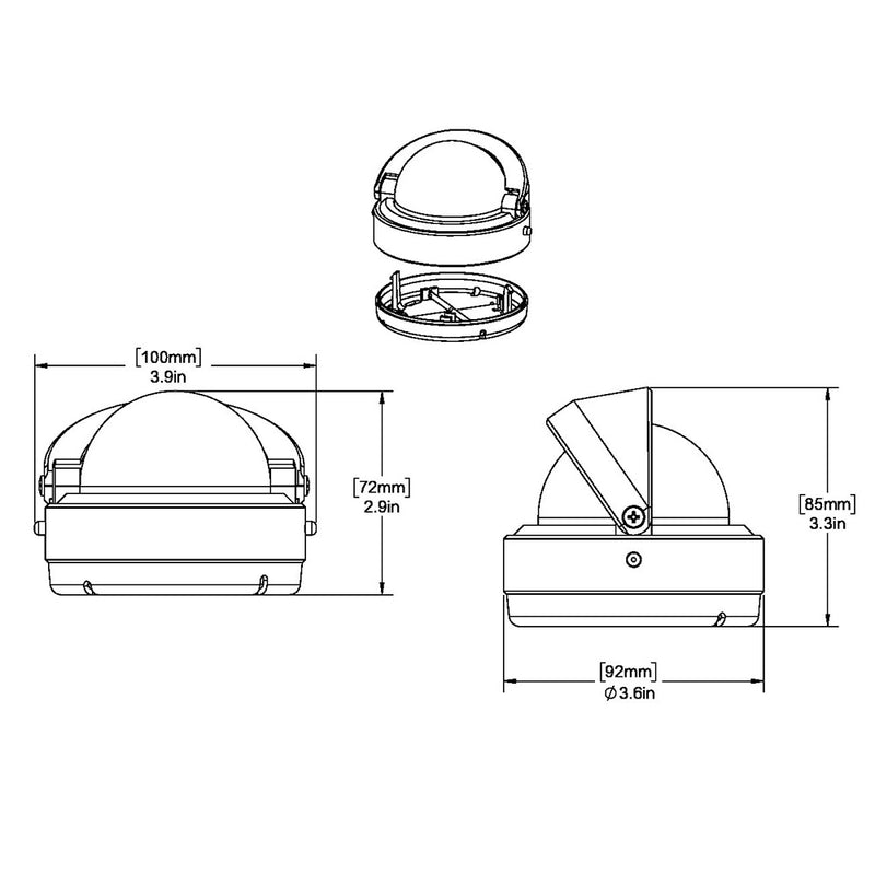 Load image into Gallery viewer, Ritchie S53 Explorer Compass  Surface Mount  Black S53
