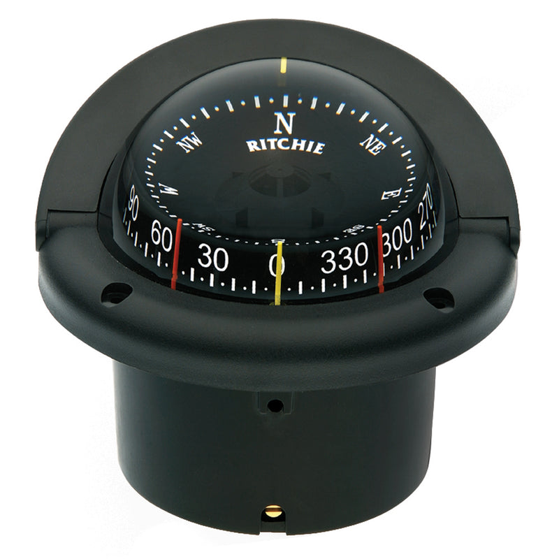 Load image into Gallery viewer, Ritchie HF743 Helmsman Combidial Compass  Flush Mount  Black HF743

