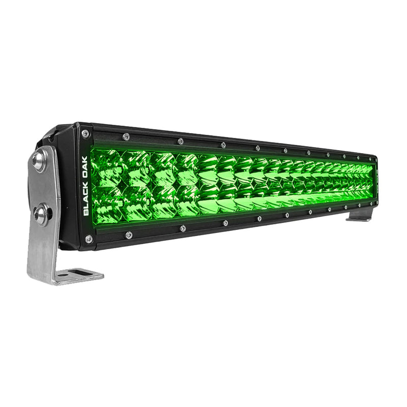 Load image into Gallery viewer, Black Oak Curved Double Row Combo Green Hog Hunting 20 Pro Series 30 LED Light Bar 20CGD3OS
