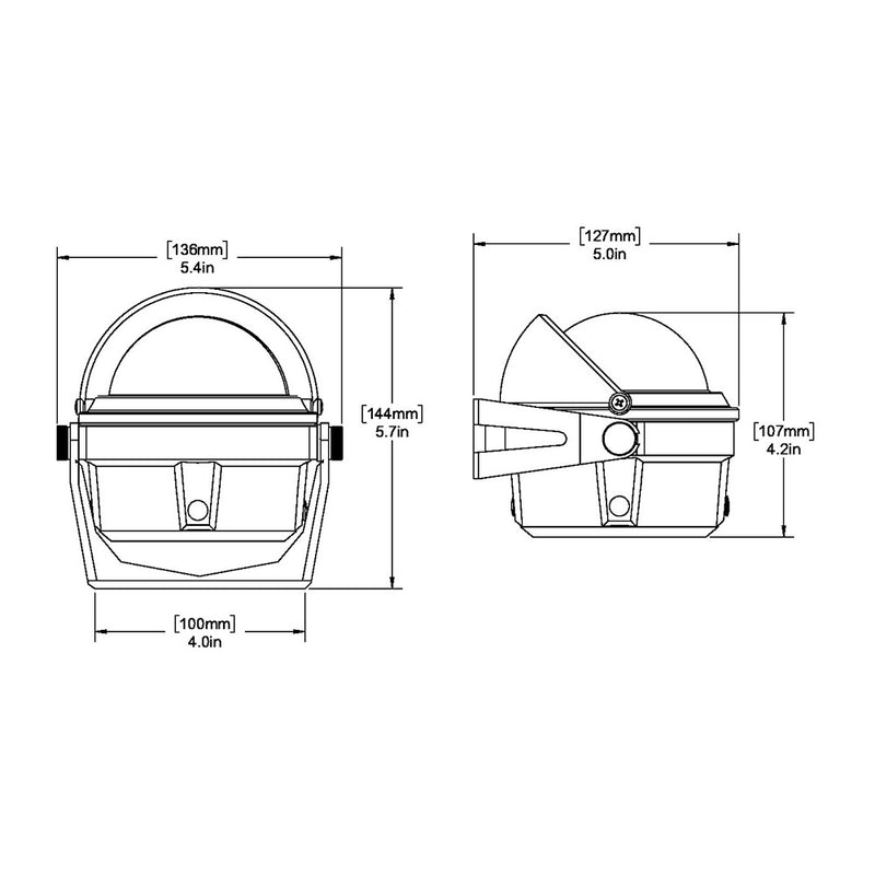 Load image into Gallery viewer, Ritchie B81 Voyager Compass  Bracket Mount  Black B81
