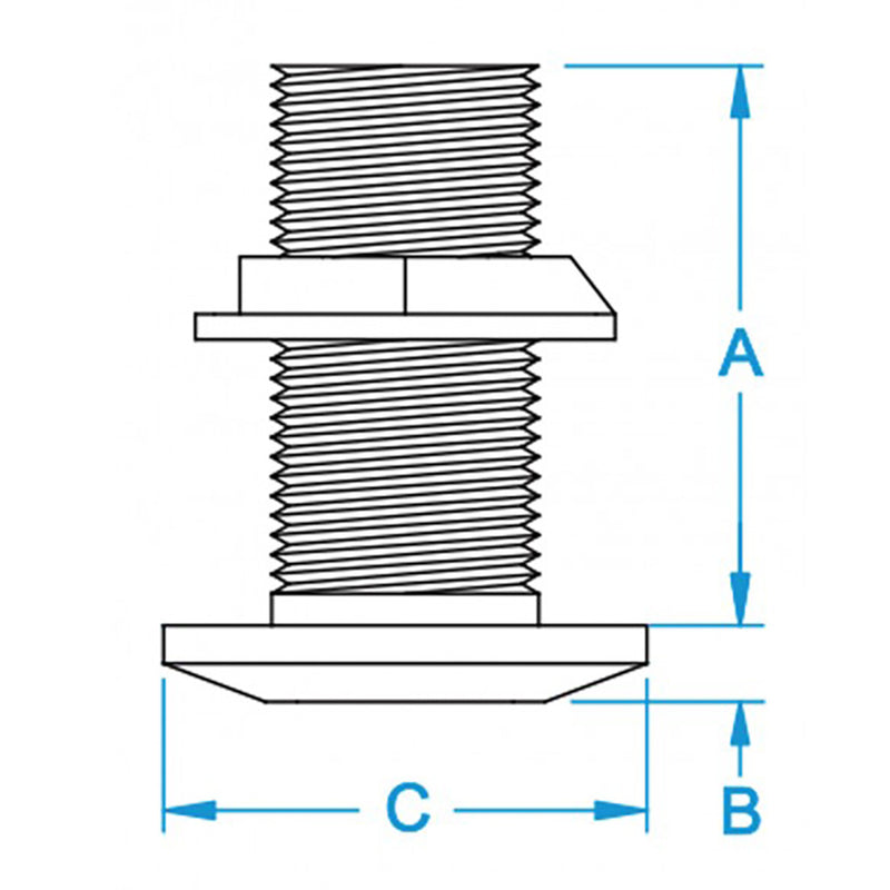 Load image into Gallery viewer, GROCO 212 Bronze ThruHull Fitting wNut TH2500W
