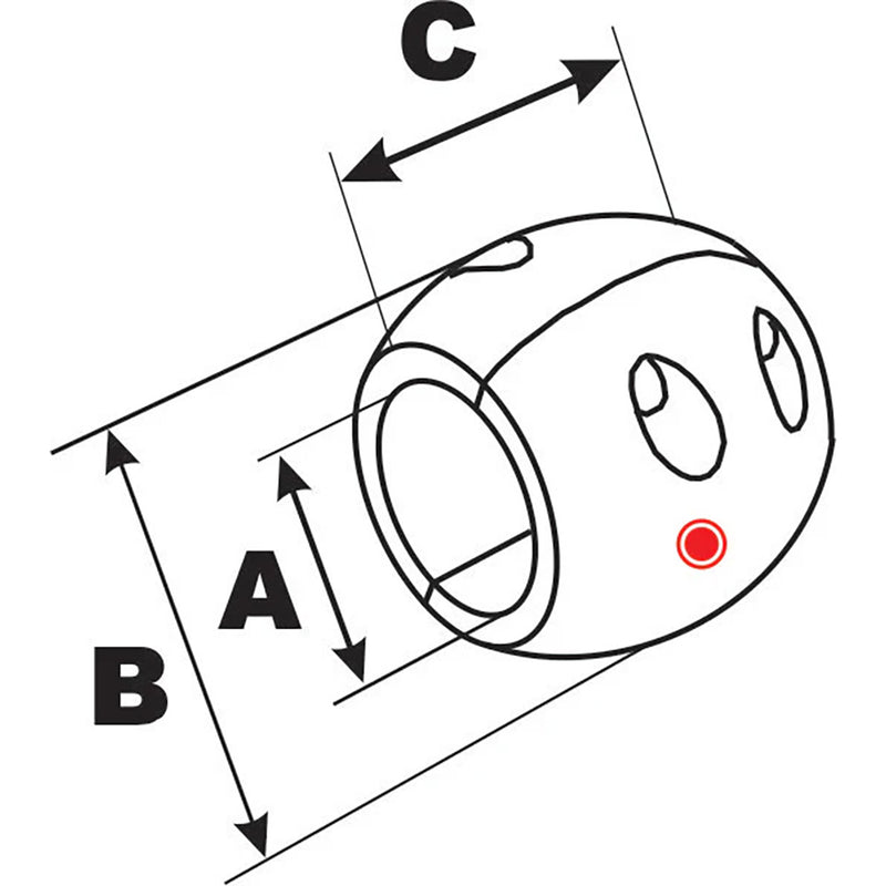 Load image into Gallery viewer, Performance Metals 118 Streamlined Shaft Anode  Aluminum C1125A
