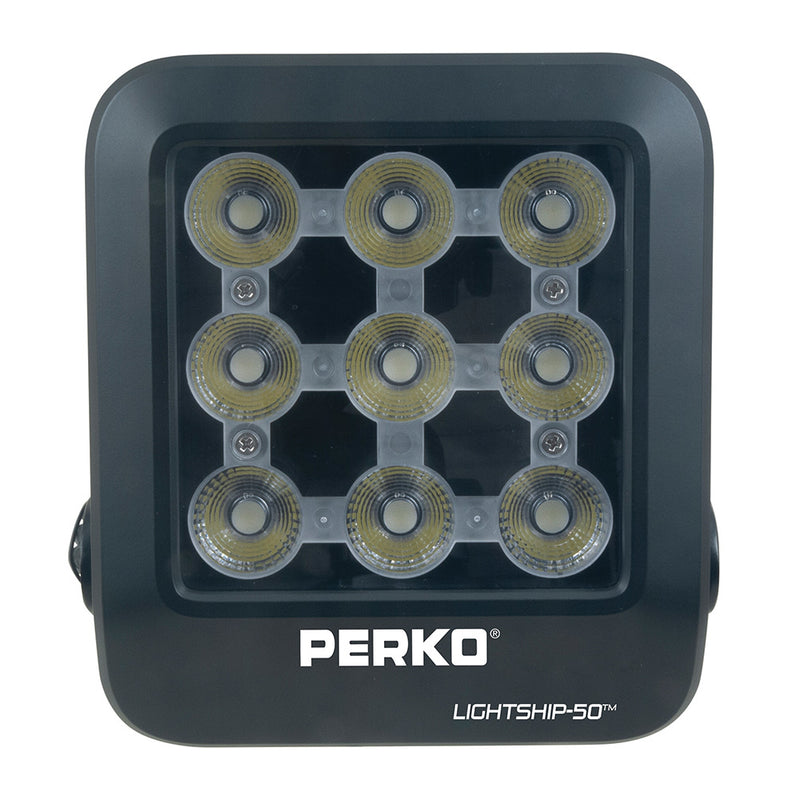 Load image into Gallery viewer, Perko Lightship 50 LED High Performance Spotlight  1224V  Black 1643050S0B
