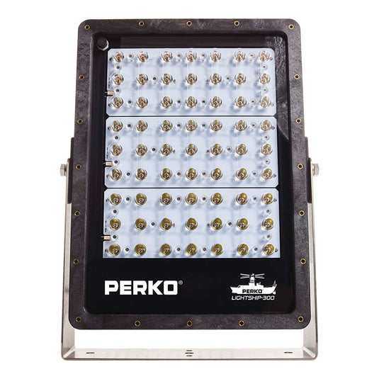 Perko Lightship 300 LED High Performance Spotlight  1224V  Black 1643300S0B