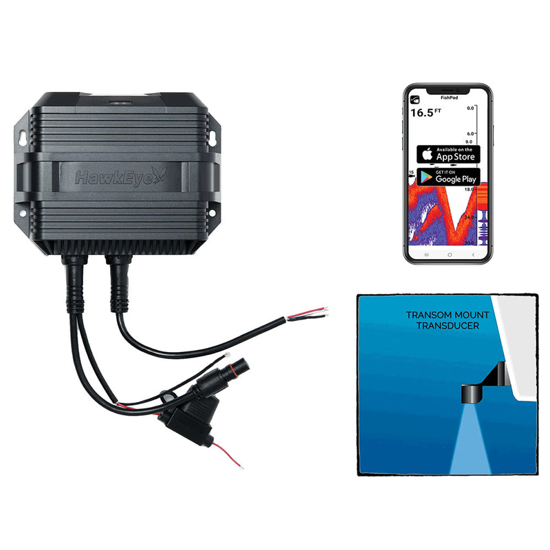 Load image into Gallery viewer, HawkEye FishPod 10BX Boat Mount Bluetooth Fishfinder FP10BX
