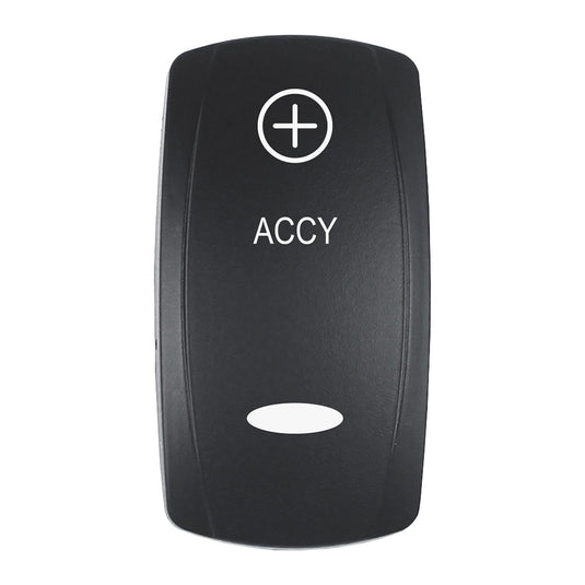 Pacer Actuator  ACCY fV Series Contura Switches  Black  Laser Etched TopBottom Light EV2LEACC