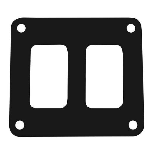 Pacer Switch Panel  2 Switch  1 Row  3 x 275  Black Powder Coated Aluminum PSC21BK
