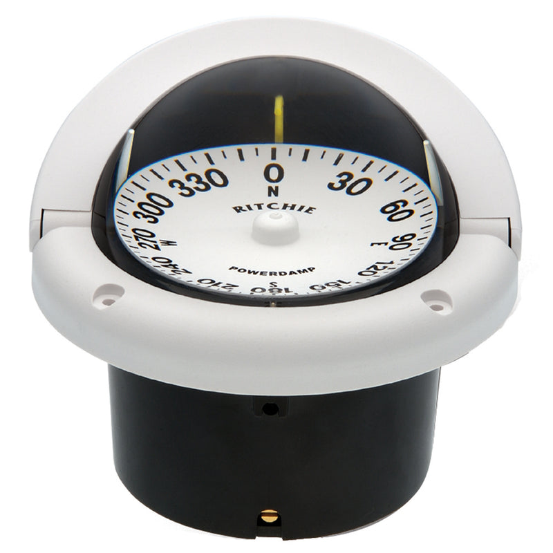 Load image into Gallery viewer, Ritchie HF742W Helmsman Compass  Flush Mount  White HF742W
