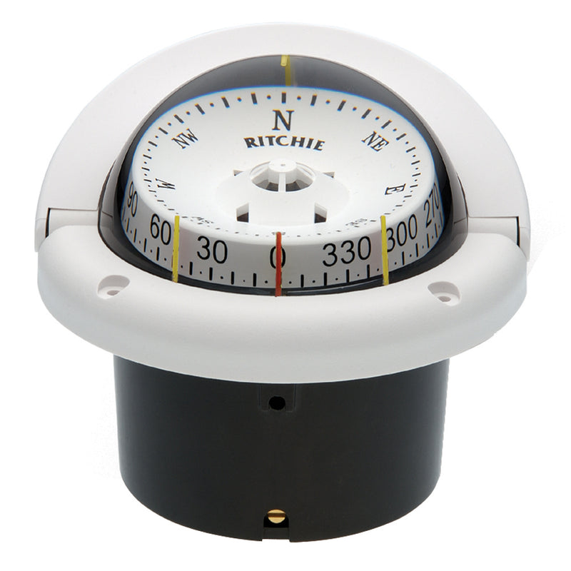 Load image into Gallery viewer, Ritchie HF743W Helmsman Compass  Flush Mount  White HF743W
