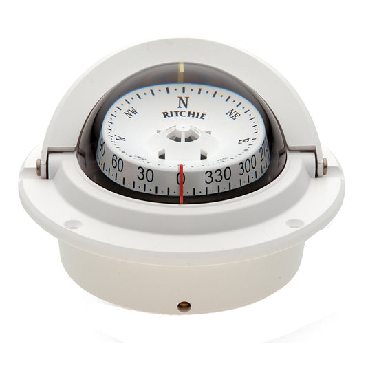 Ritchie F83W Voyager Compass  Flush Mount  White F83W