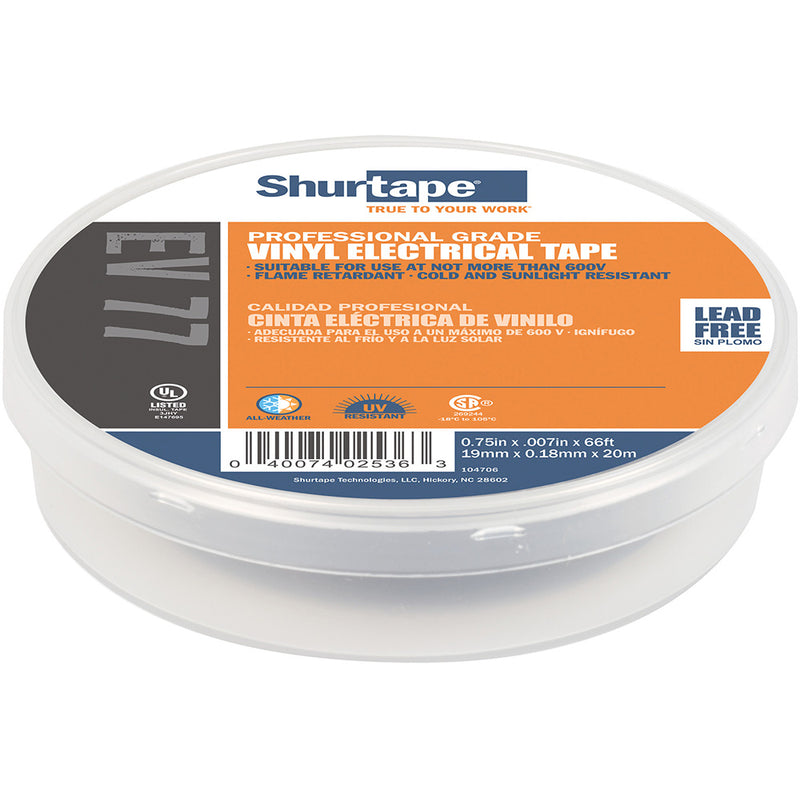 Load image into Gallery viewer, Shurtape EV 077B Professional Grade Black Electrical Tape fInsulating  Splicing  34 x 66  10Pack 104706
